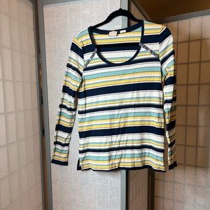 Anthropologie Postmark long sleeved, ribbed, striped top